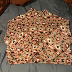fuzzy Love Tree pullover